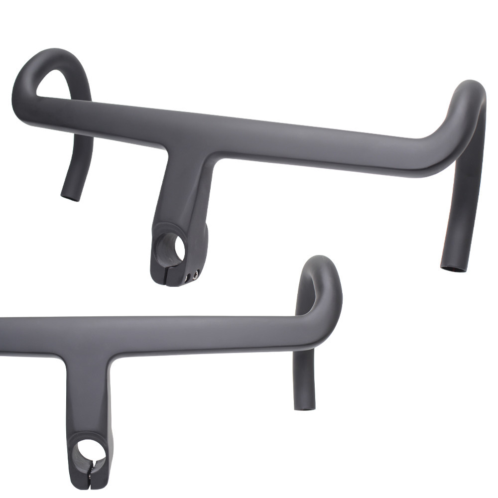 Nologo T800 Carbon Fiber Road Bike Integrated Handlebar -8° Full ...