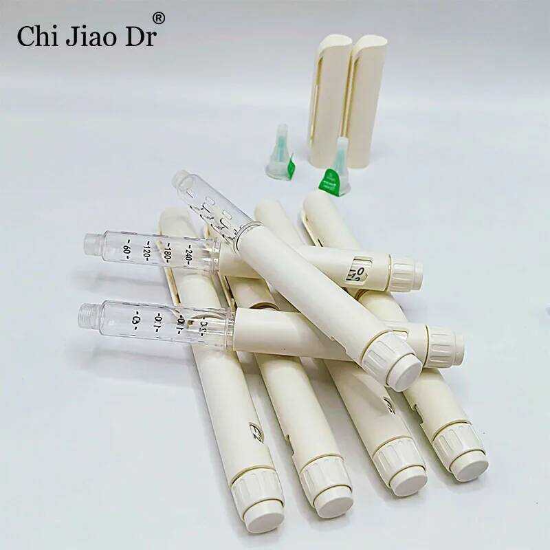 Chijiaodr 10 Sterile Disposable Injection Pens Rotating Press Syringe ...