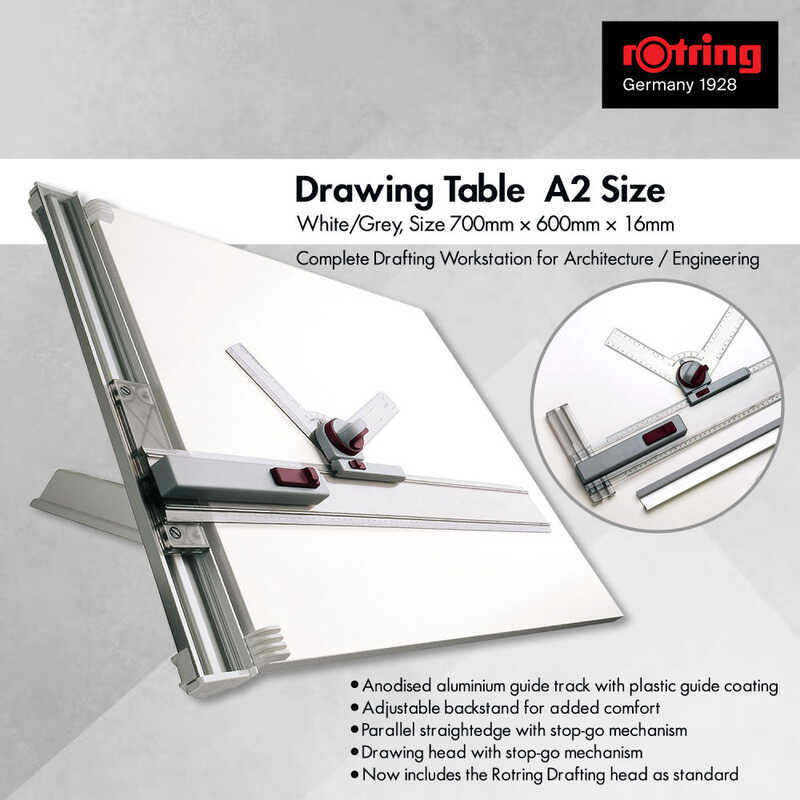 Rotring Drawing Table A2 Size 700Mm×600Mm×16Mm - Complete Drafting ...
