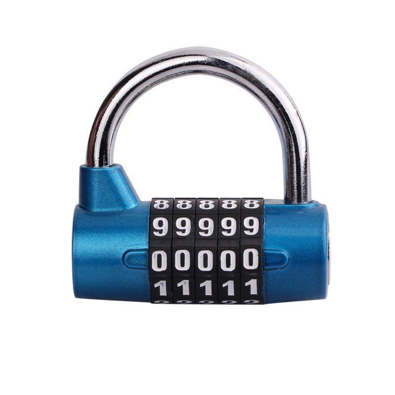 5-Digit Combination Padlock Security Padlock Zinc Alloy Gym Luggage ...
