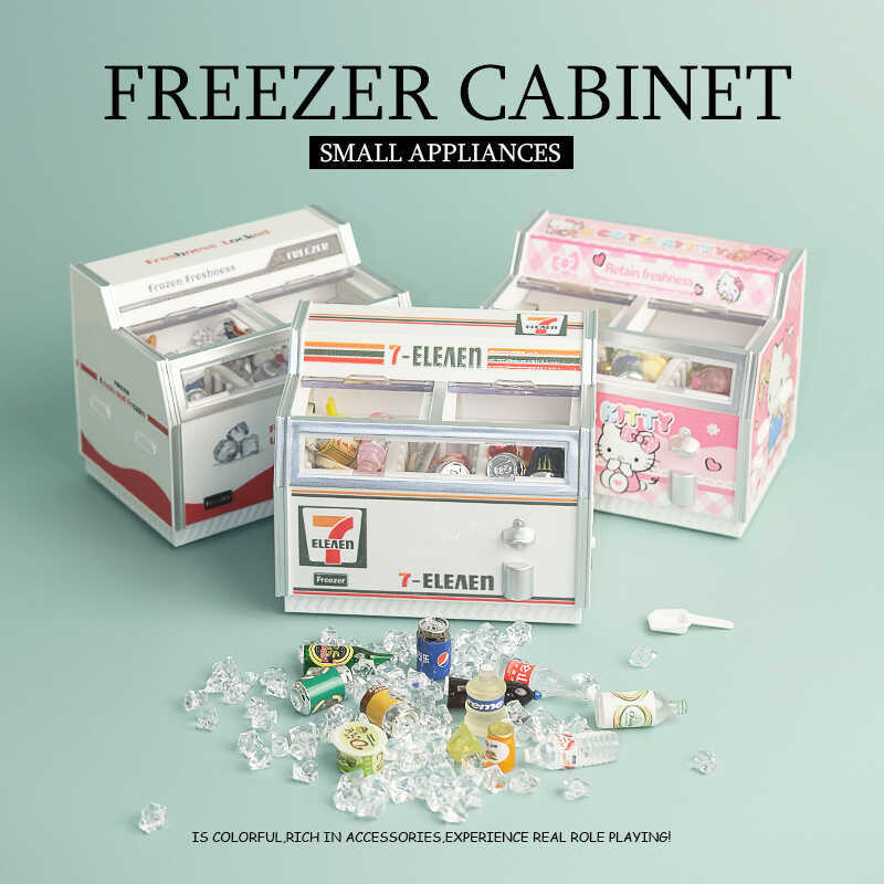 Supermarket Miniature Cross-Border Horizontal Freezer Fridge Sticker ...