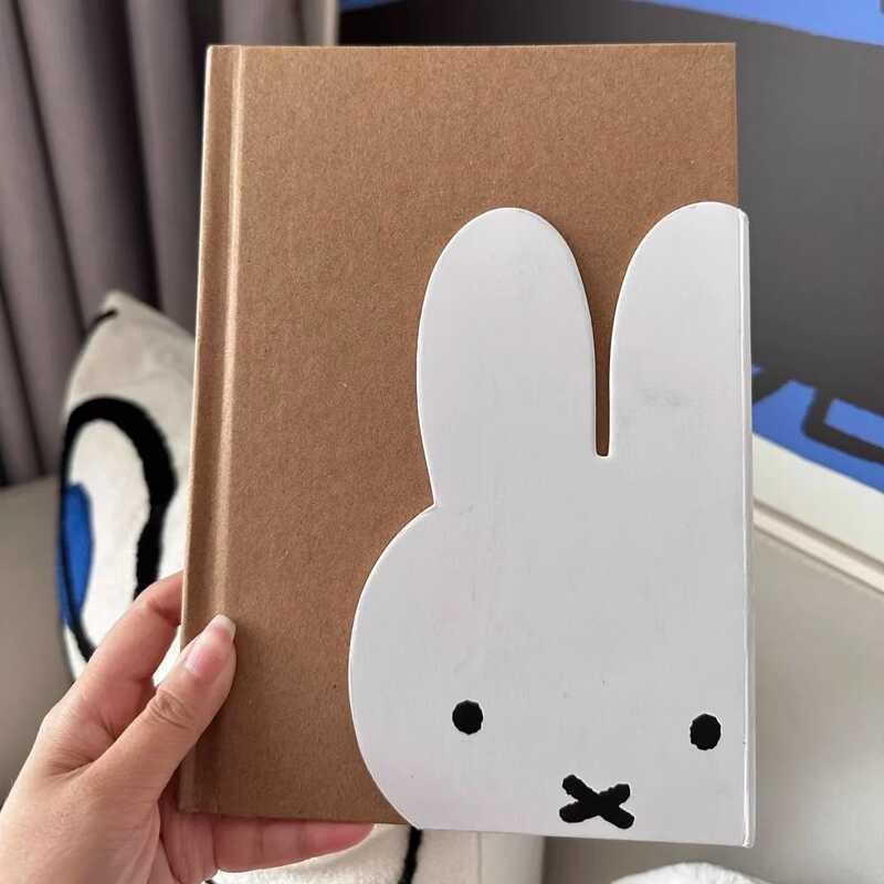Cute Miffy B6 Hard Cover Notebook Kraft Paper High Aesthetic Student ...