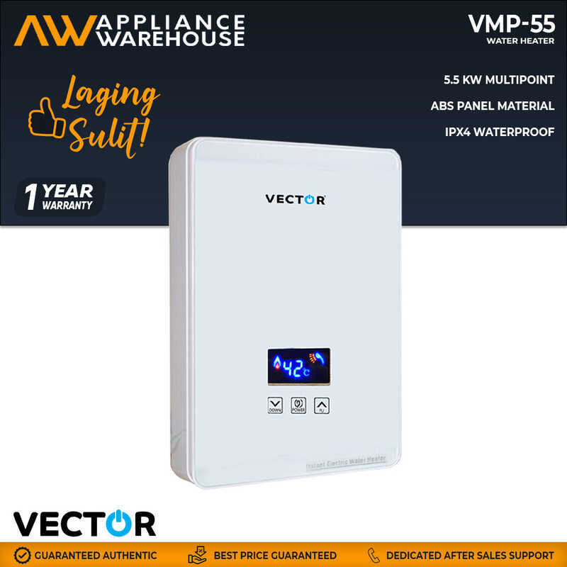 Vector Vmp-55 5.5Kw 3-Steps Control Multipoint Instant Water Heater ...