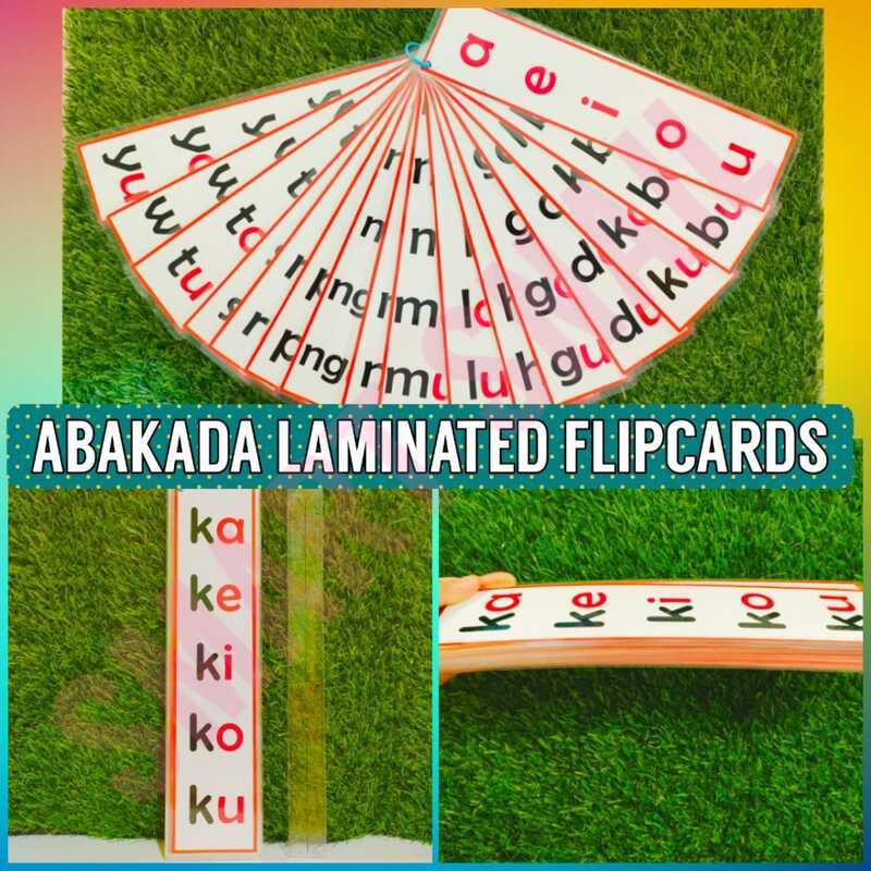 ABAKADA Laminated Flip Cards With Ring 13A | Shopee Philippines