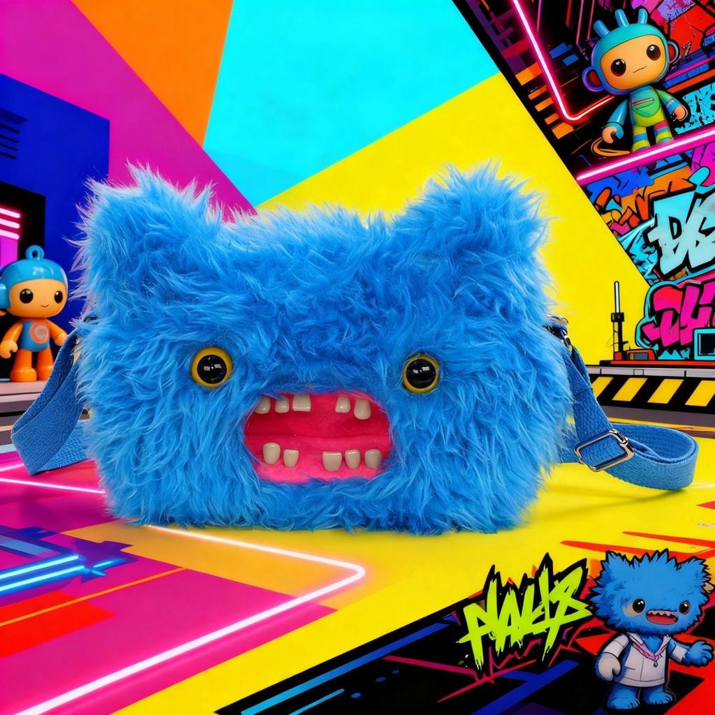 Authentic FUGGLER Cute Tooth Monster Backpack Crossbody Bag Official ...