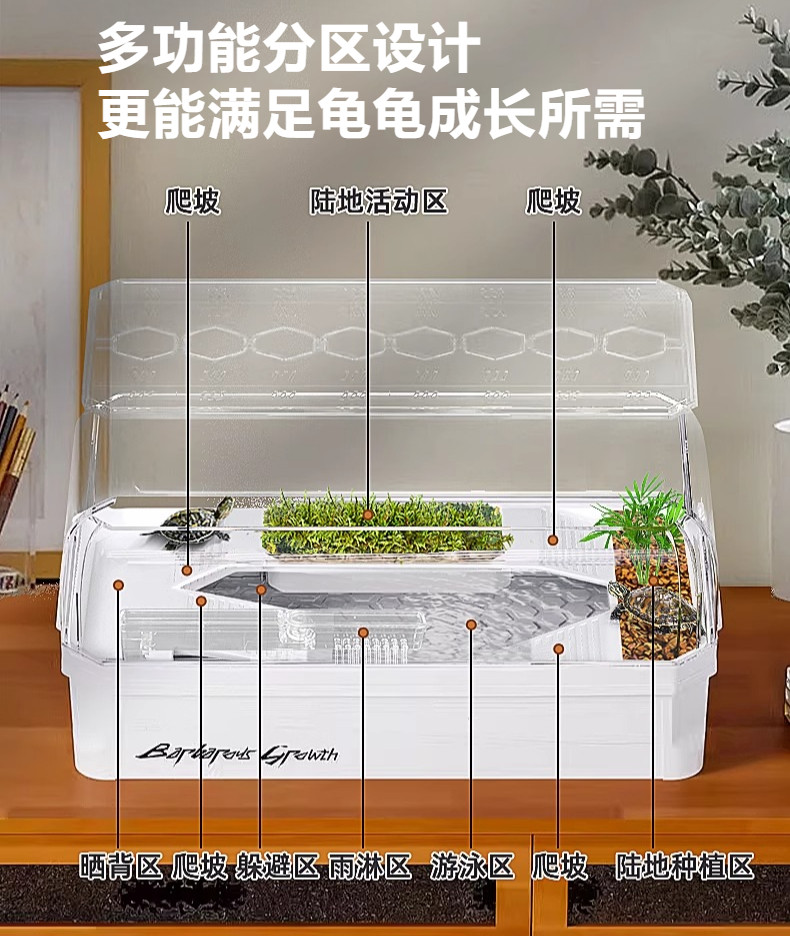 Photo inspiration: Eco Friendly Turtle Aquarium Filter Reference: 乌龟缸 Medium Large Size Transparent Plastic Eco Friendly Turtle Tank