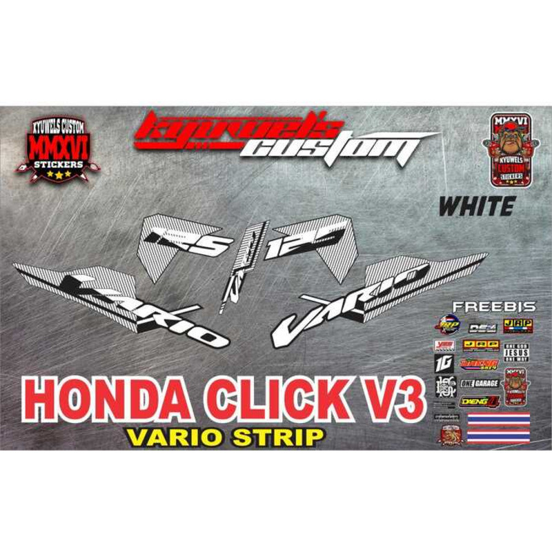 HONDA CLICK V3 VARIO STRIP DECALS | Shopee Philippines
