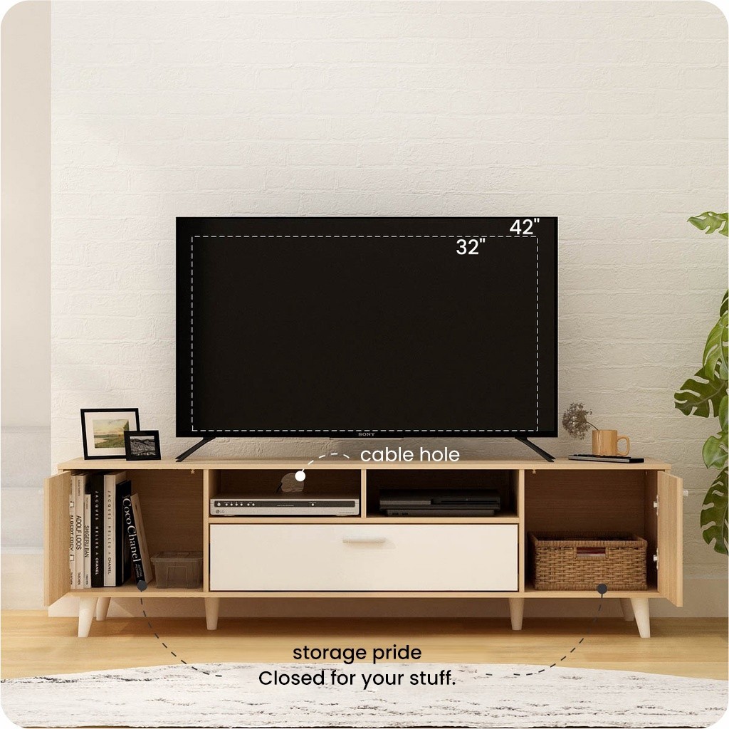 EXINHOME TV Rack Cabinet Furniture Modern Living Room Cabinet,TV Stand ...