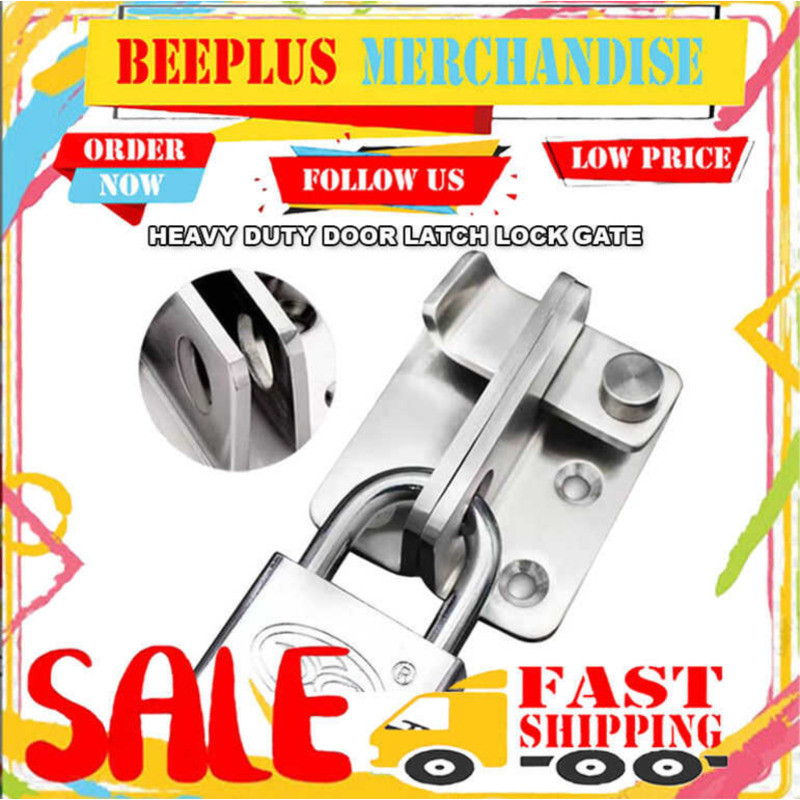 Bm- Stainless Steel Muti Purpose Buckle Sliding Lock Heavy Duty Window ...