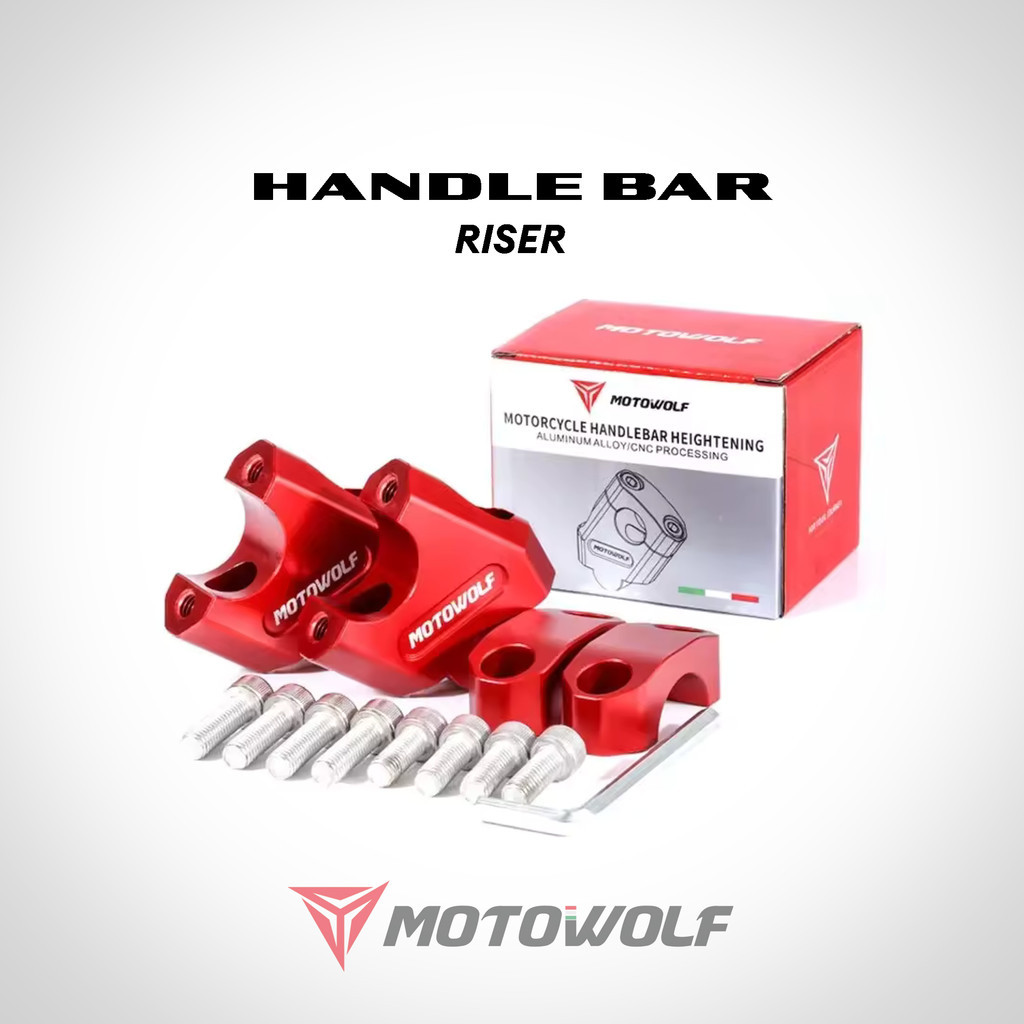 Motowolf 22mm & 28mm Handle Bar Riser and Lifter for PCX / ADV / XRM ...