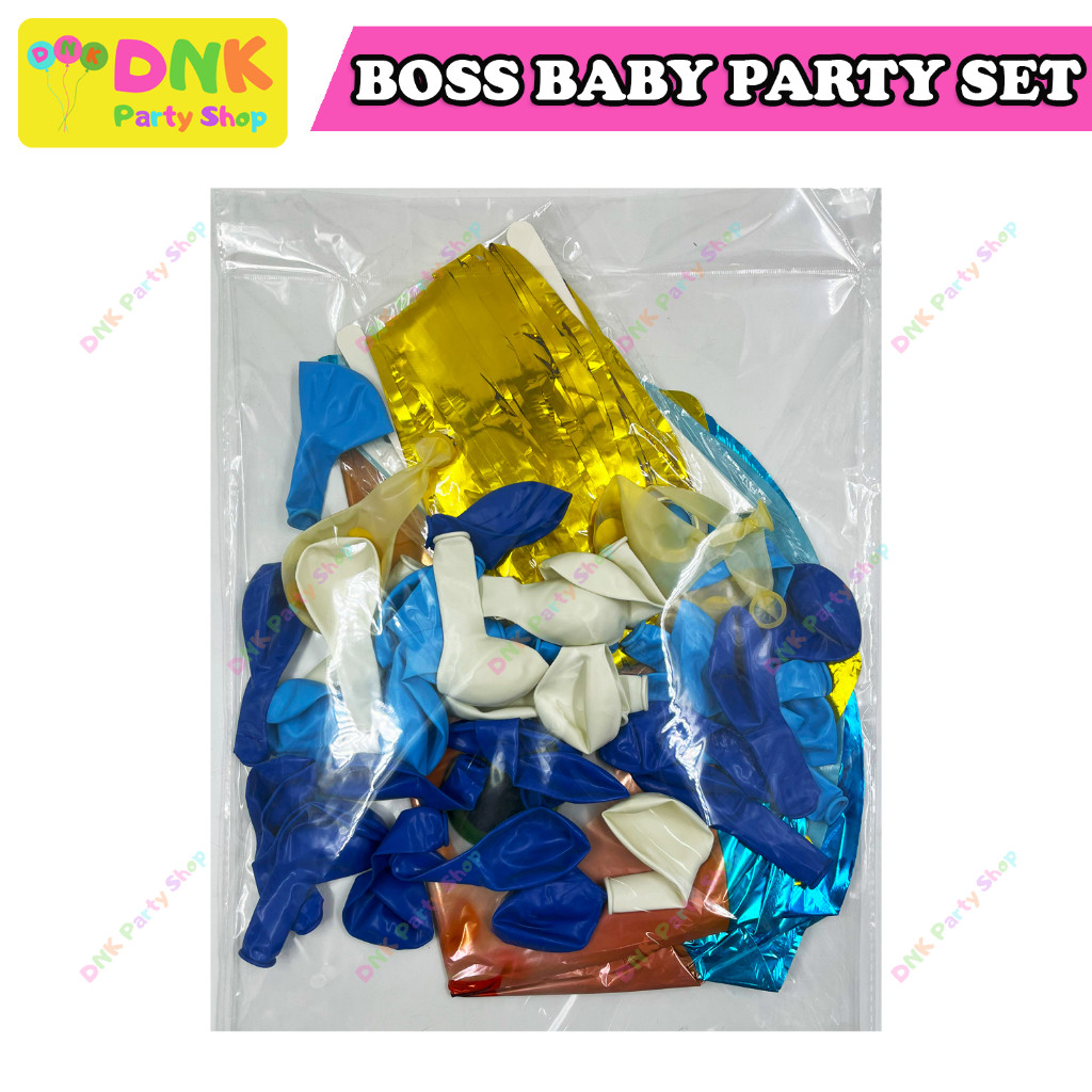Boss Baby Theme Party Set Balloon Banner Happy Birthday Decoration ...
