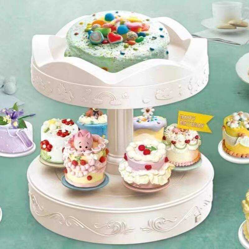 Music Carousel Machine Automatic Cake Display Stand Party Presentation ...