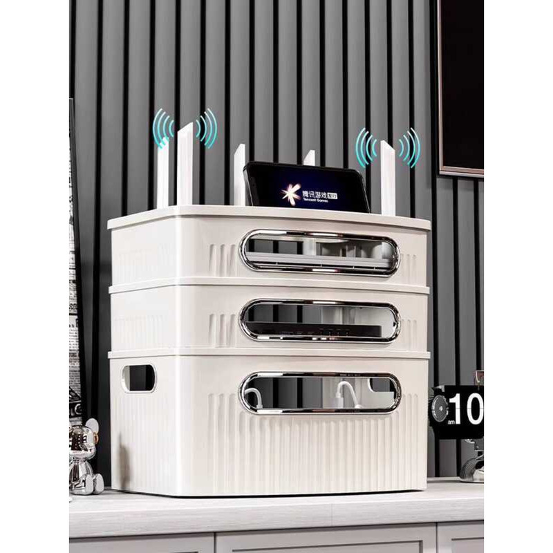 WiFi Router Storage TV Set-Top Box Organizer Socket Cable Manageme ...