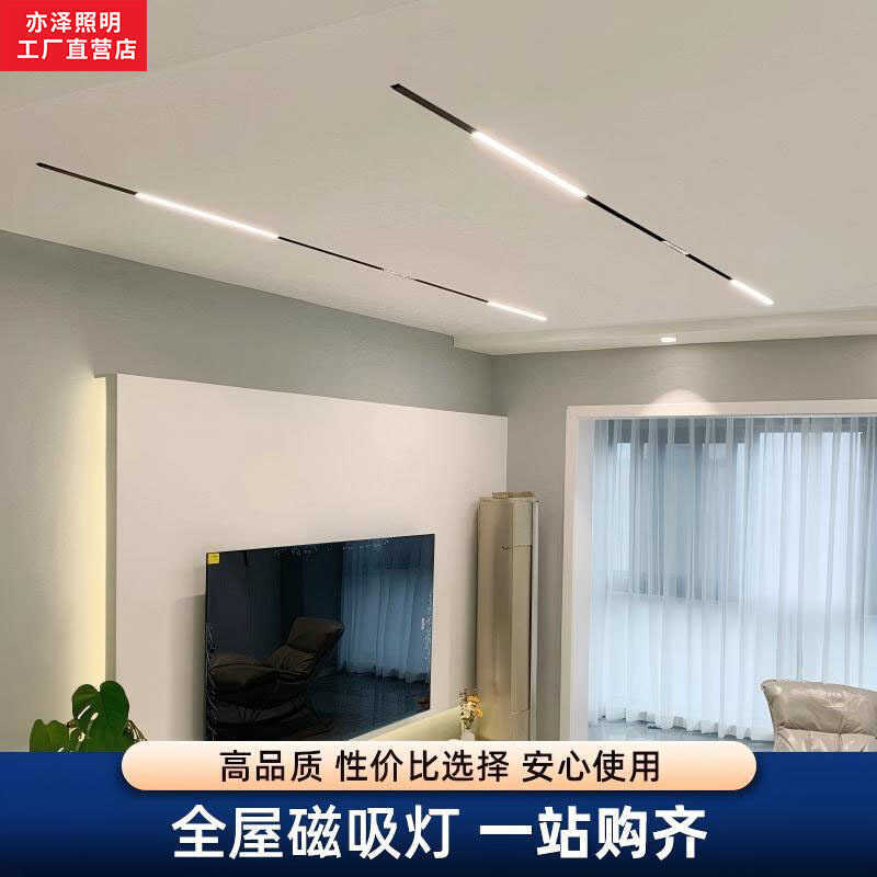 Magnetic Track Light Pre-embedded Embedded Hidden Main Light Lighting ...