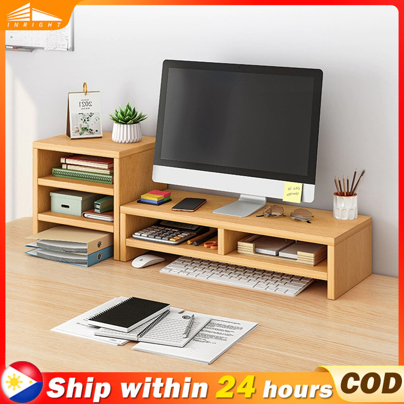 Monitor Stand Storage rack Desktop monitor stand table | Shopee Philippines