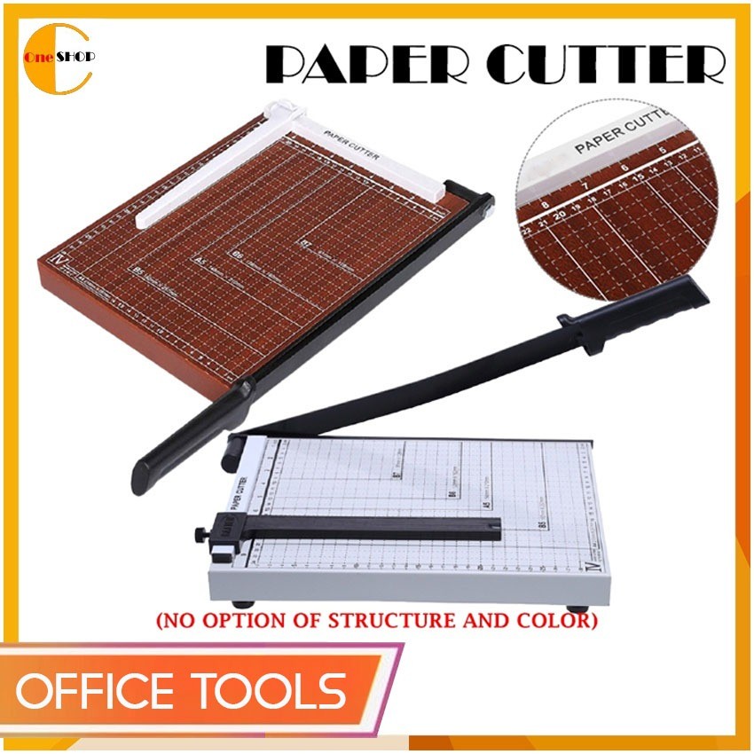 Office Supply A4 Wood Structure Paper Cutter with Paper Adjuster ...
