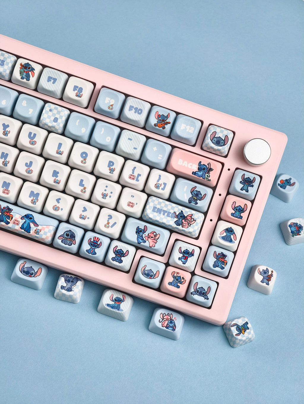 Lilo&Stitch Keycaps MOA Profile 130 Keys PBT Dye Sublimation Aula F75 ...