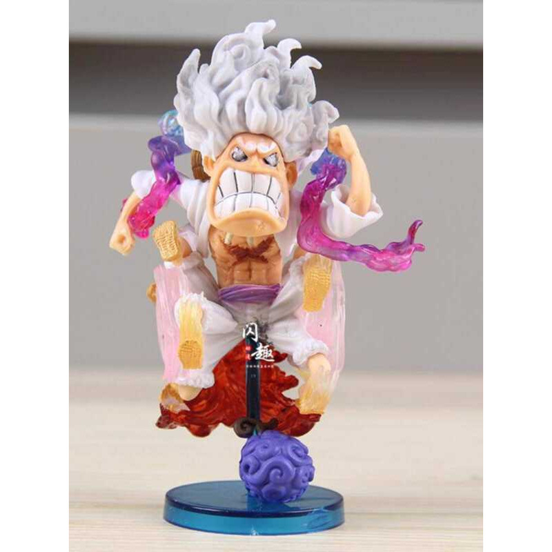 Hot Wheels Luffy GK Gear 5 Nika Awakening Running Action Figure Model ...