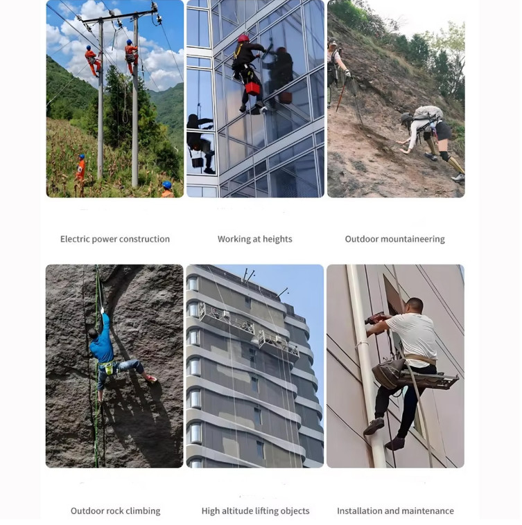 Double Large Hook Fall Protection Harness Full Body Safety Harness ...