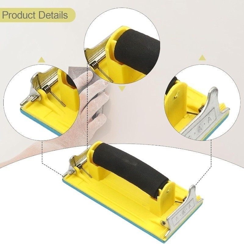 Handheld Sandpaper Sheet Frame Holder Polishing Wall and Floor ...