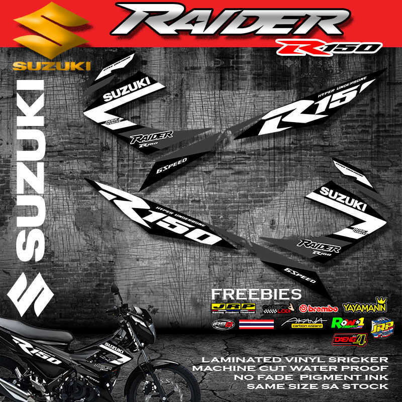 RAIDER 150 CARB STICKER DECALS STICKER WITH FREEBIES FI DESIGN INSPIRED ...