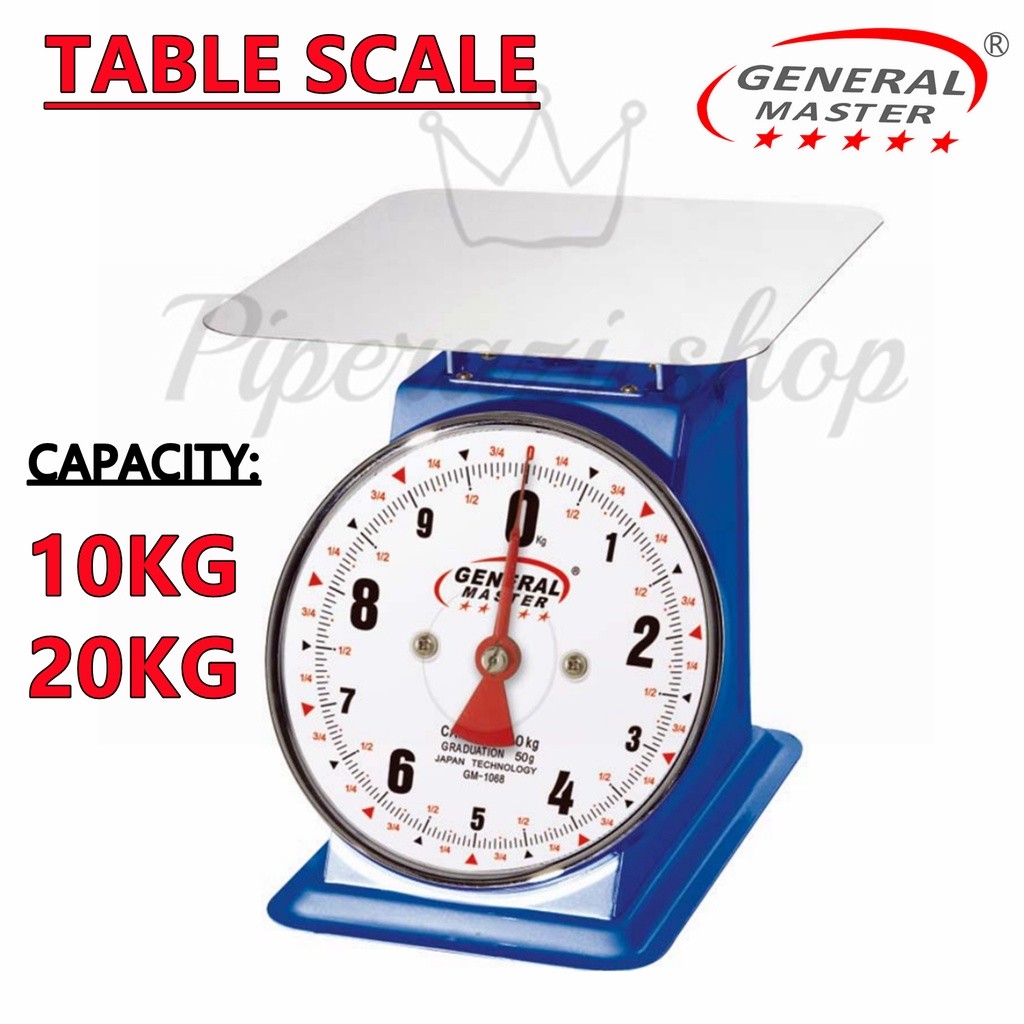 General Master Weighing Scale/Table Scale Dial Spring Scale 10 Kg/20KG ...
