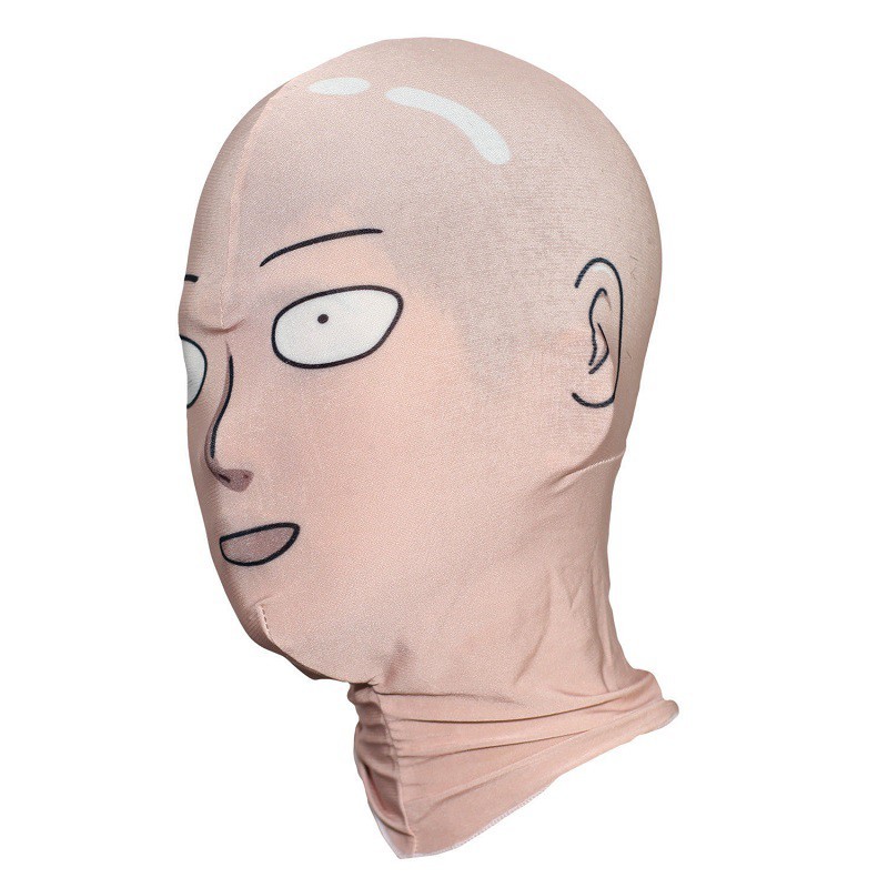 ONE PUNCH MAN Saitama Face Mask Cosplay Comics Anime Costume Props Hood 