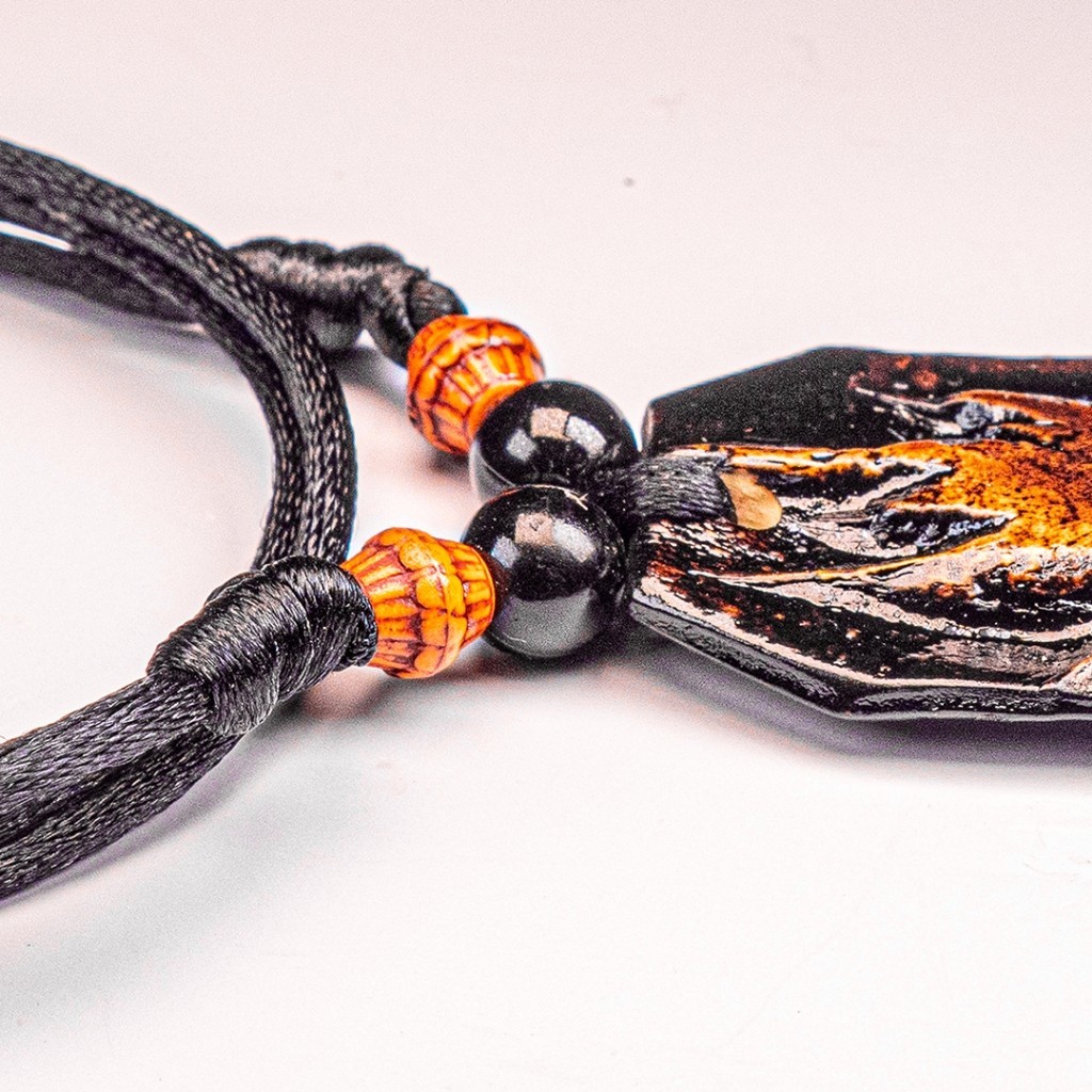 Itak Ni Atardar Ethnic Curve Necklace with Wooden Lightning Bolt and ...