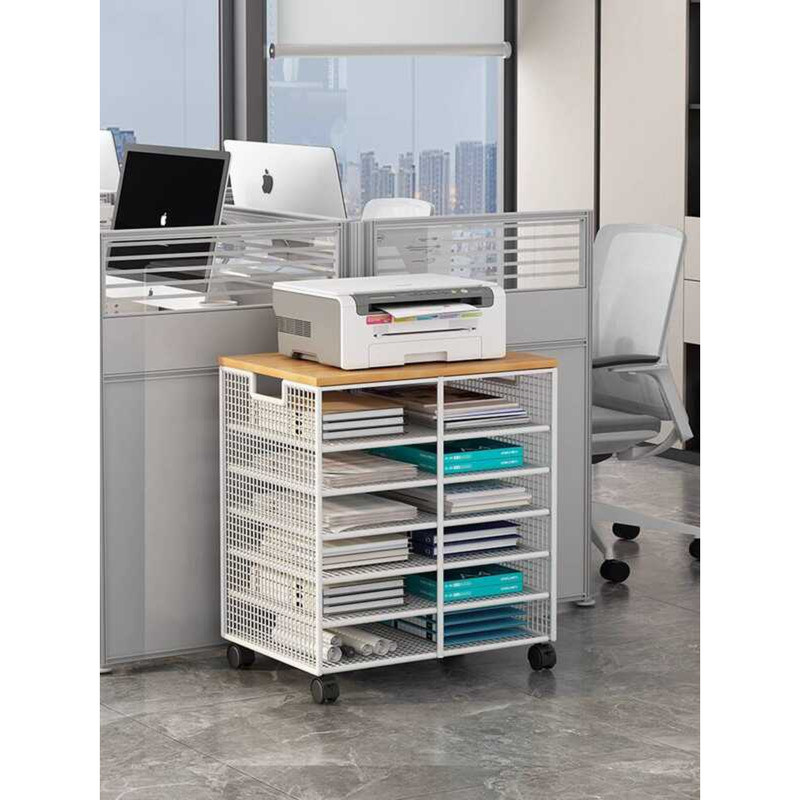Rack Floor-standing Movable Storage Cabinet Office Printer Multi-layer ...