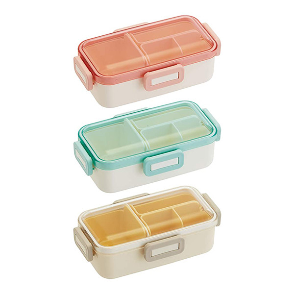 Skater Shokado Lunch box 530ml Powder Pastel Pink/Basic/Green PFLB6S ...