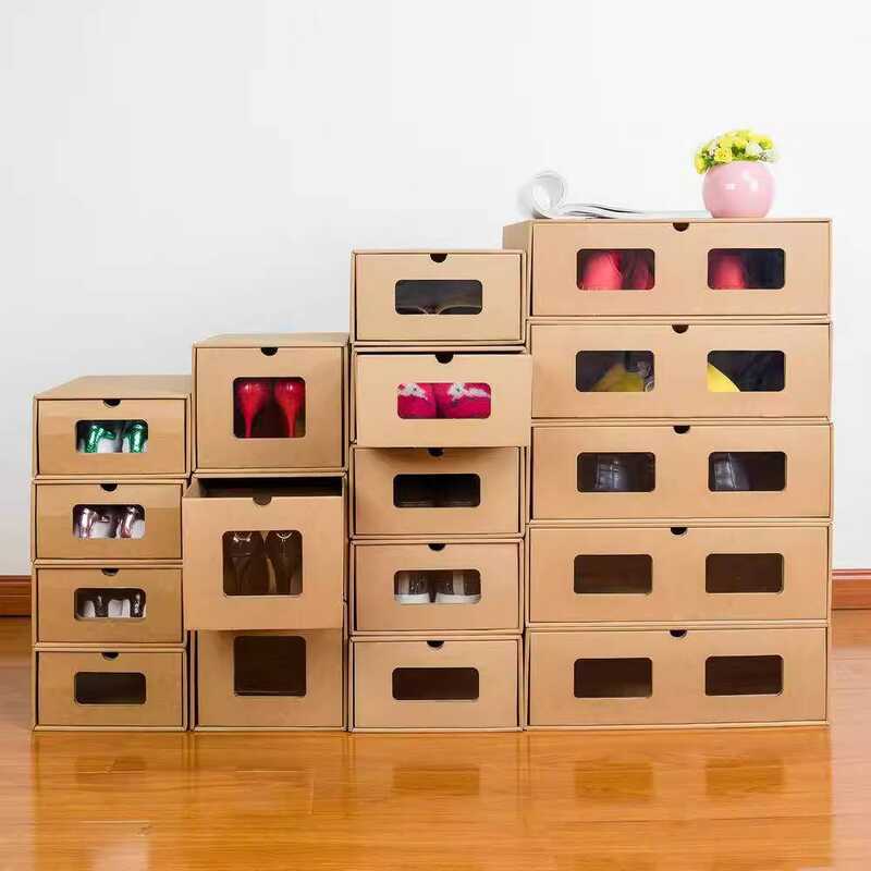 Shoe Box Storage Display Cabinet Doorway Elevated Boot Drawer Sports ...
