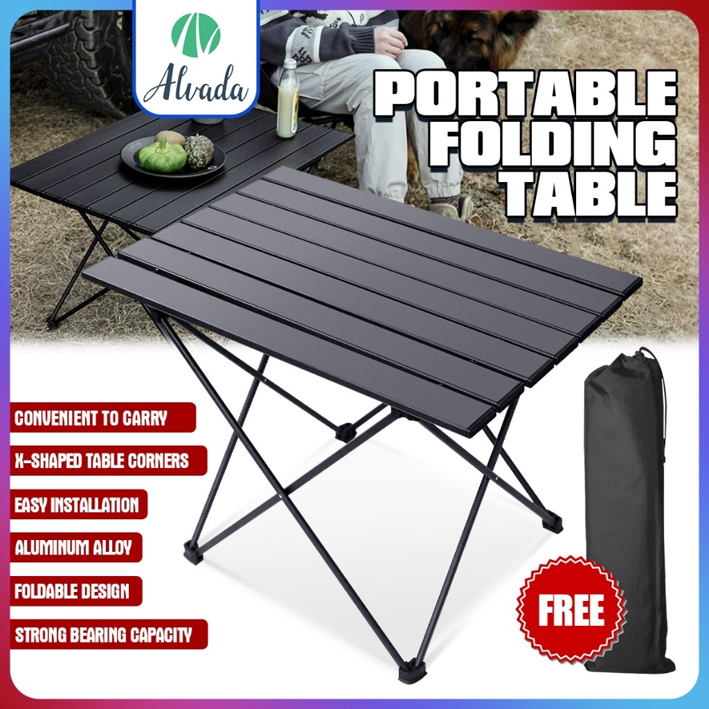 Folding Table Outdoor Camping Portable Mini DiningTable Foldable Picnic ...