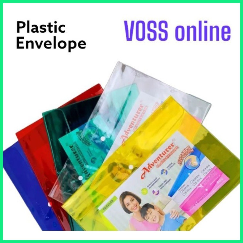 ⭐ Adventurer Brand THICK CLEAR/COLORED Long Plastic Envelope CHOOSE ...