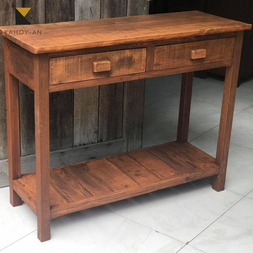 KIDS CONSOLE TABLE with 2 drawers, 75cm x 28cm x 60cm MINI CONSOLE ...