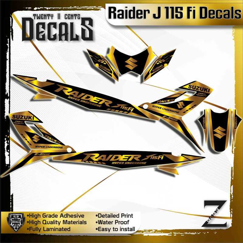 Suzuki Raider J 115 Fi Decals Stickers | Shopee Philippines