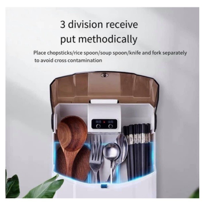 Jufeng UV disinfection cabinet kitchen wall-mounted fork disinfection ...