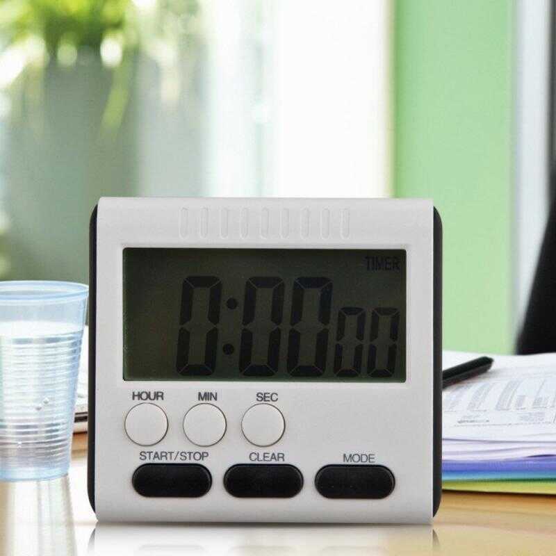 Screen Kitchen Digital Timer Square Cooking Count Up Countdown Alarm ...