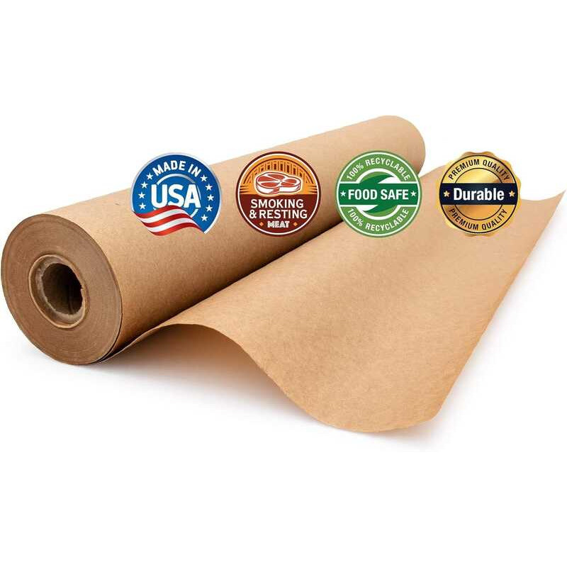 Brown Butcher Roll 17.75 inches x 100 feet, Unbleached, Unwaxed ...