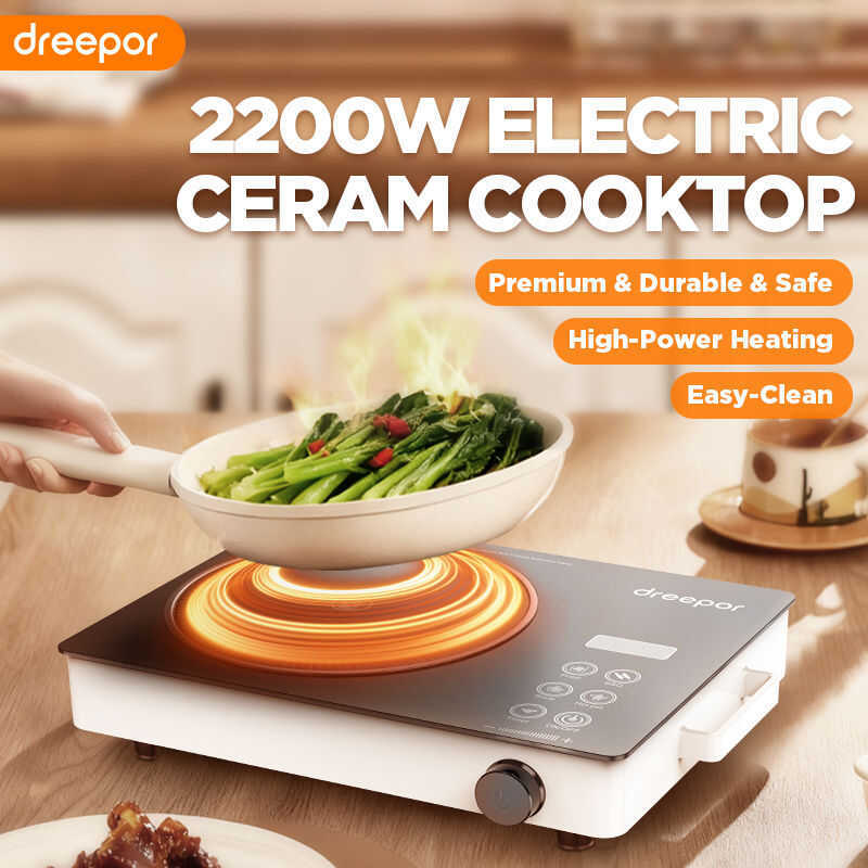 Dreepor 2200W Engy Saving Stove Invt Induction Heavy Duty Infrared ...
