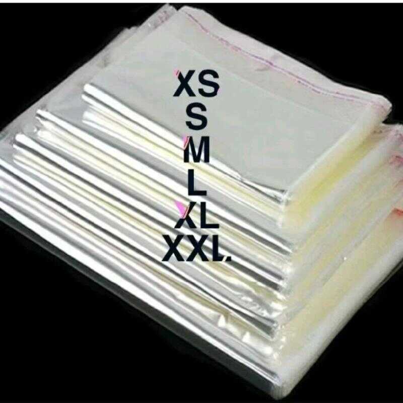 OPP Clear Plastic Self-Adhesive Packaging For Clothing - Pack Of 50 ...