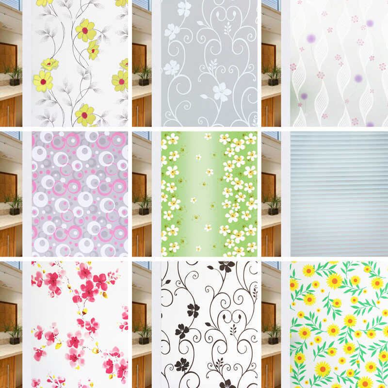 Glass Translucent Opaque Bathroom Window Sticker Light Blocking Anti ...