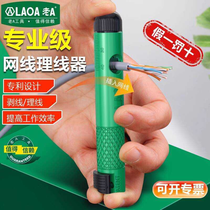 Old A Wire Stripper Straightener Network Cable Organizer Splitter Quick ...