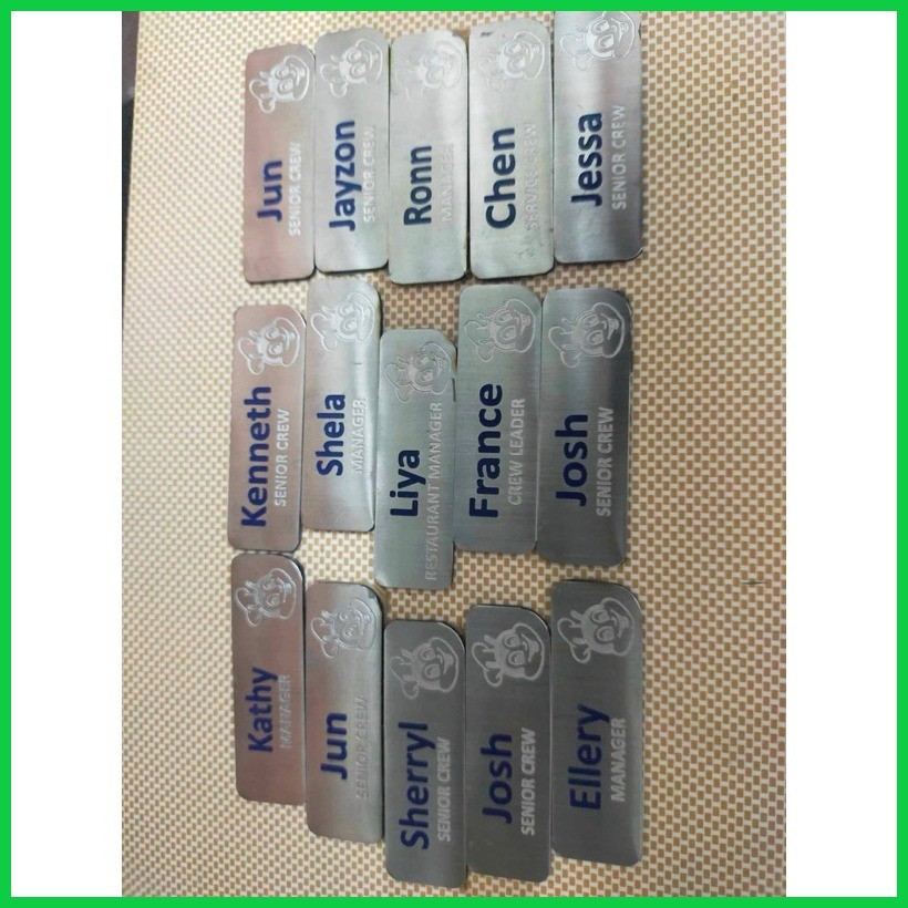 Customize Nameplate, Jollibee Stainless Nameplate for Manager, Team ...