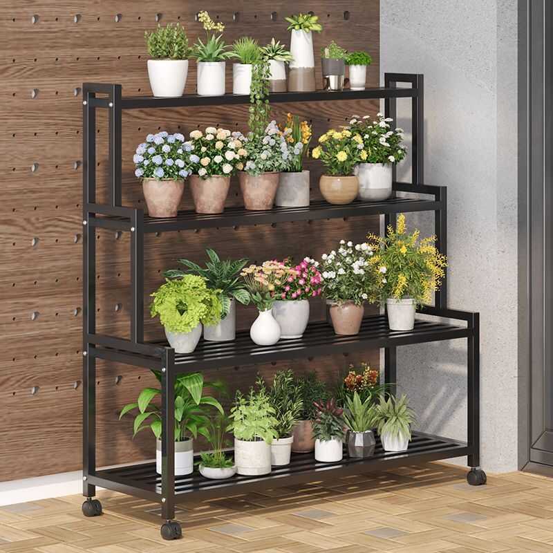Storage Rack Multi-Layer Floor-Standing Living Room Balcony Mobile ...