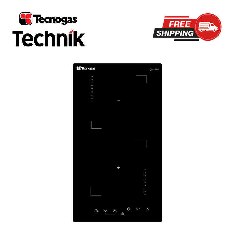 Tecnogas Technik 30 cm 2 Induction Zones Built-in Hob TBH3002ITG ...