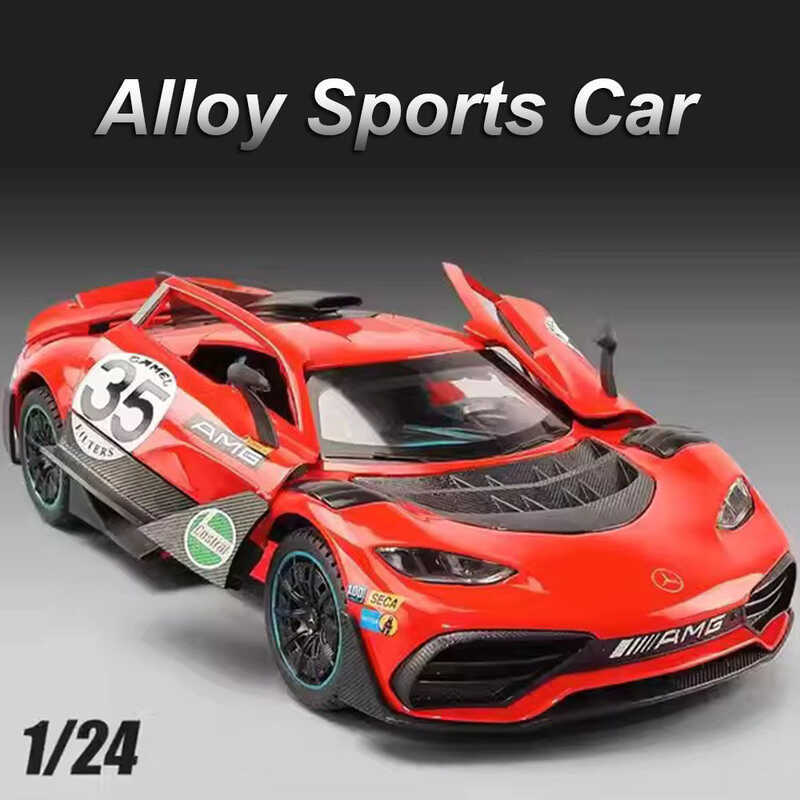 1:24 ONE VISION GT Cars Model Toy Diecast Alloy Sports Car Doors Opened ...