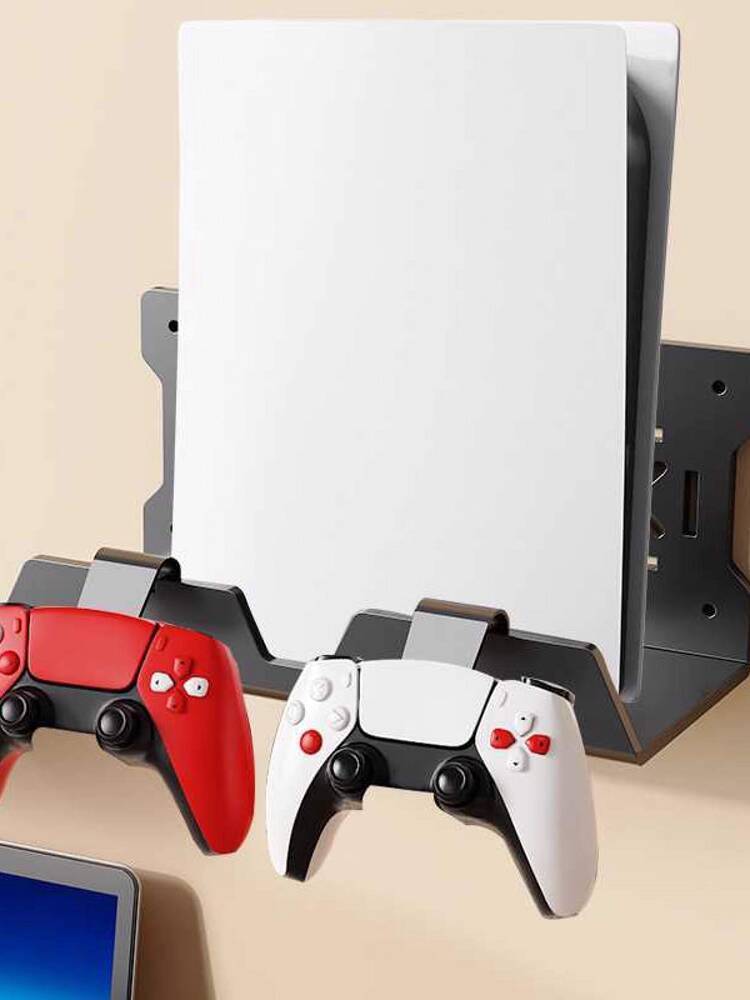 Wall-Mounted Console Bracket Wall Handle Storage Game Console Rack ...