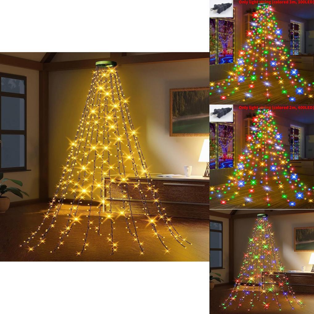 Christmas Led Tree Topper Light With Button Control For Centerpiece ...