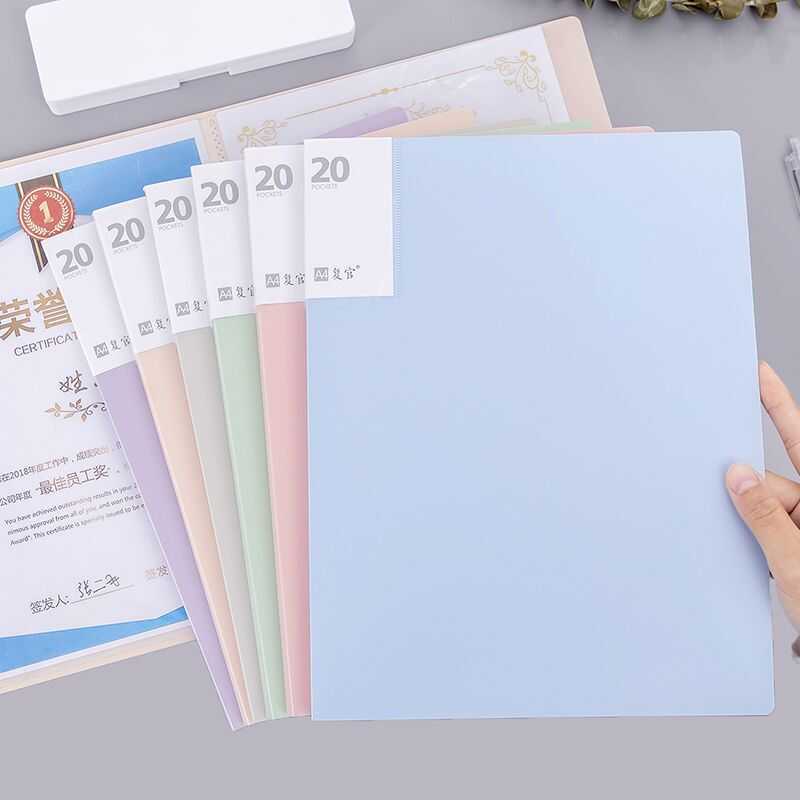 A4 Morandi Document Transparent Insert Pages Multi-layer Sheet Music ...