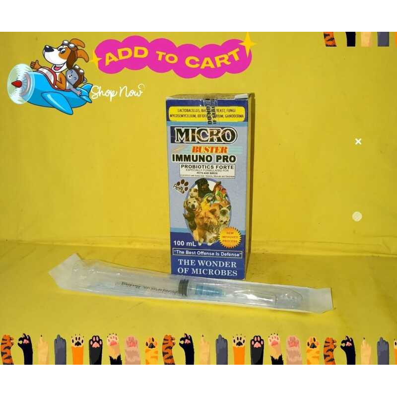 Micro Buster Immuno Pro Probiotics Forte100ml With 1 Free Syringe ...